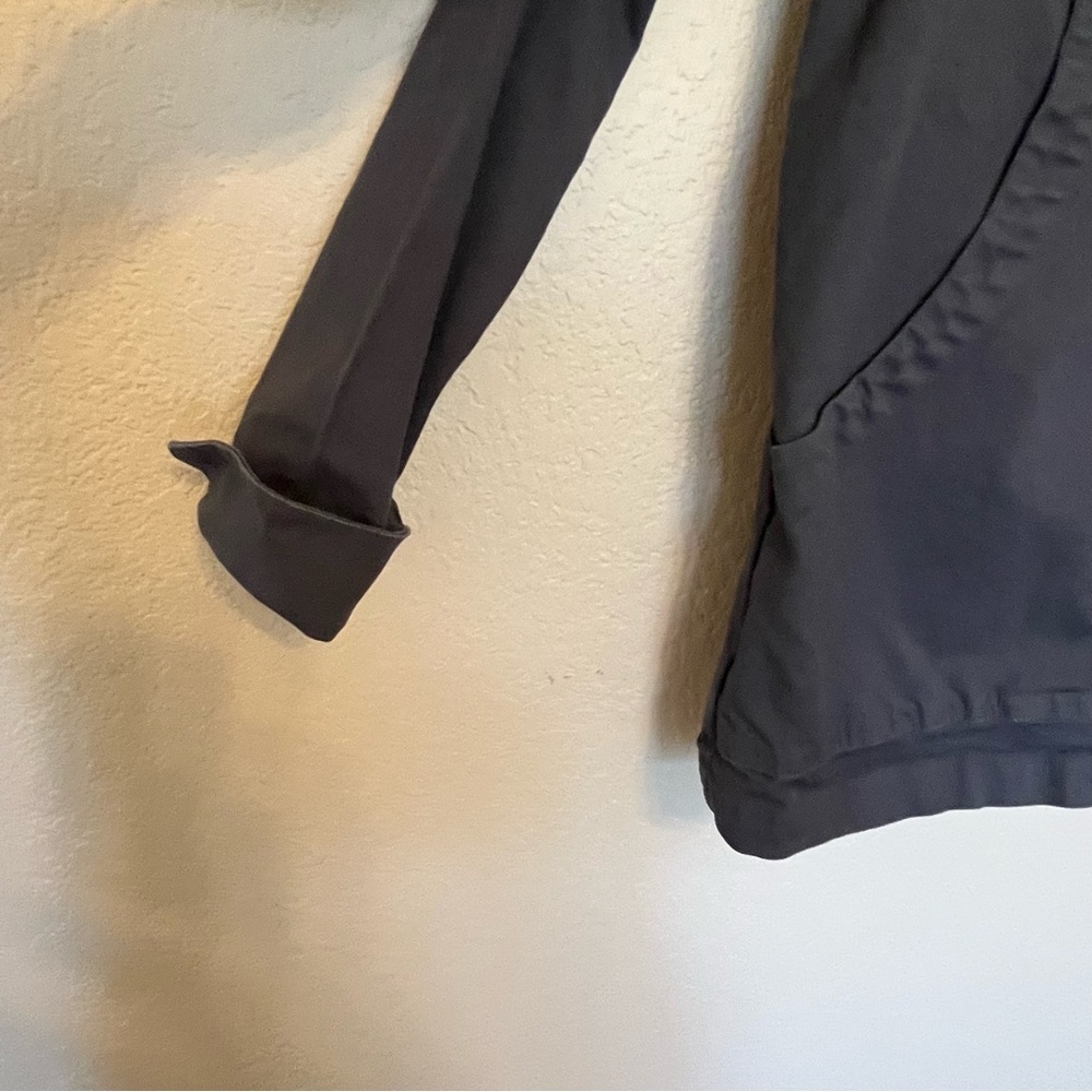 Duluth Trading Co Canvas Dark Gray Blue Utility Work Jacket Women's Large - Picture 7 of 15